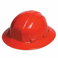 Omega II Full Brim Hard Hat w/ 6 Point Slide Lock Suspension - Red